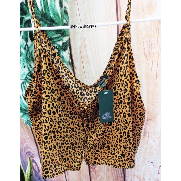 NWT Cheetah slouchy cropped tank 🌜 - Picture 3 of 5